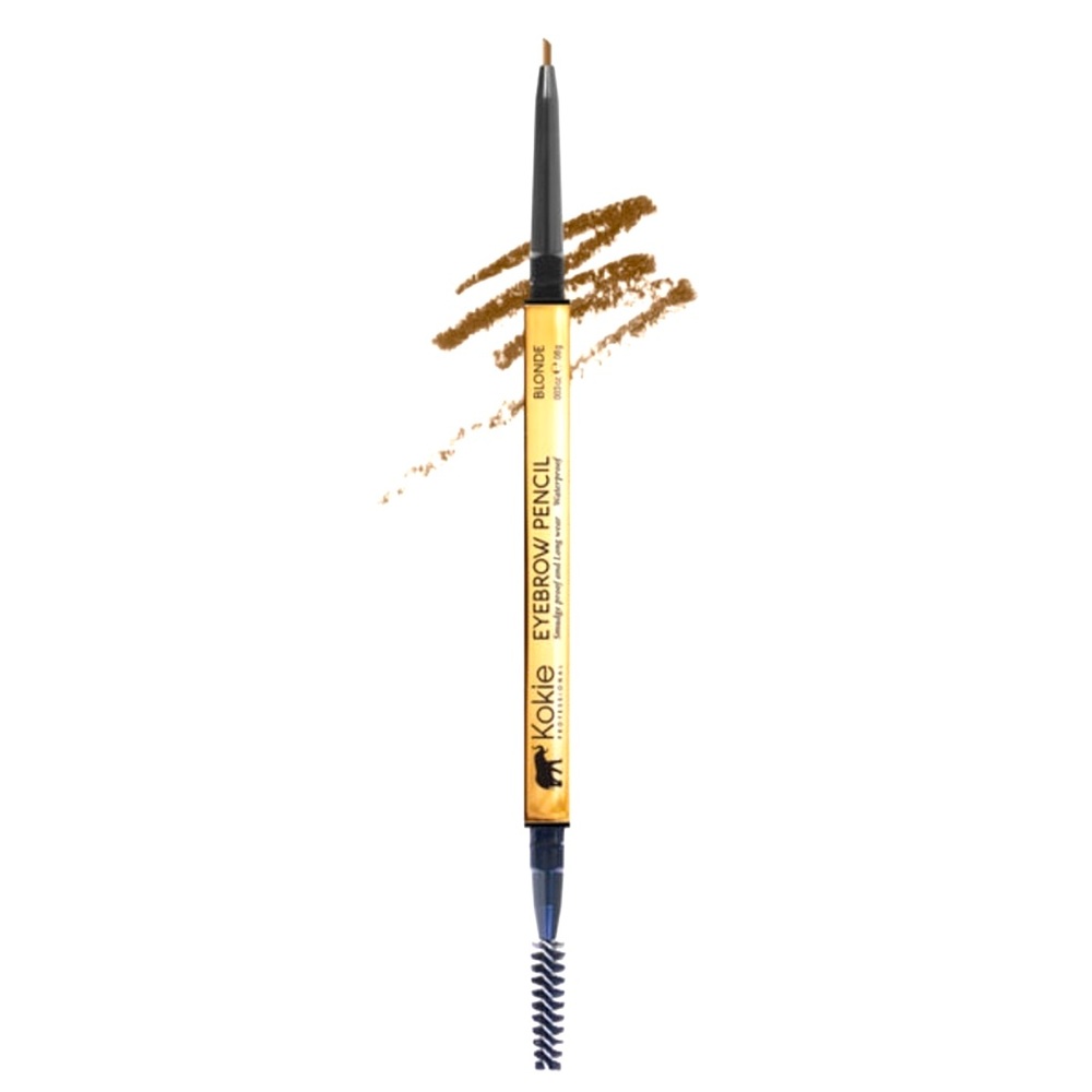 Kokie EYEBROW PENCIL. Micro-Fine Pigment. Water &  Smudge Proof. Blonde